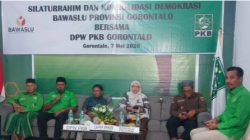 Bawaslu Provinsi Lakukan Silaturrahim dan Konsolidasi Demokrasi di DPW PKB Gorontalo