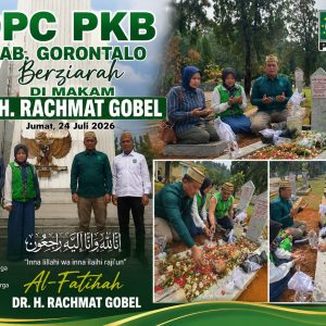 DPC PKB Kab. Gorontalo Ziarahi Makam Dr. H. Rachmad Gobel