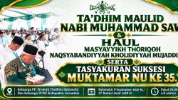 Gelar Peringatan Maulid Nabi Muhammad SAW, PCNU Kabupaten Gorontalo Lakukan Tahlilan Dan Tasyakuran Muktamar NU Ke 35