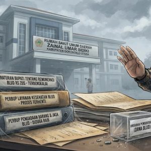 Rumah Sakit Zainal Umar Sidiki Disorot: Tiga Produk Hukum BLUD Terbengkalai, Anggaran Pembentukan Diduga Raib