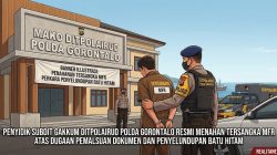 Sambil Memburu Pemilik, Penyidik Tahan Pelaku Pemalsuan Dokumen Dalam Perkara Penyelundupan Batu Hitam